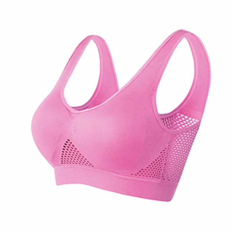M-6XL Women Hollow Out Fitness Yoga Sports Bra