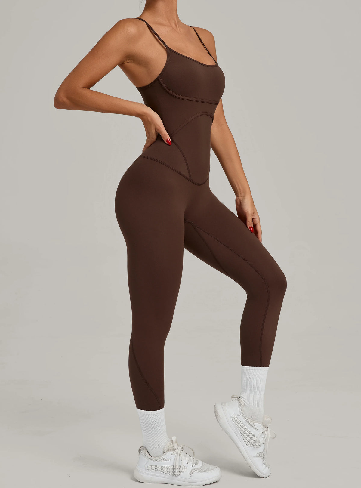 Padded One-Piece Sportswear Women's Jumpsuit