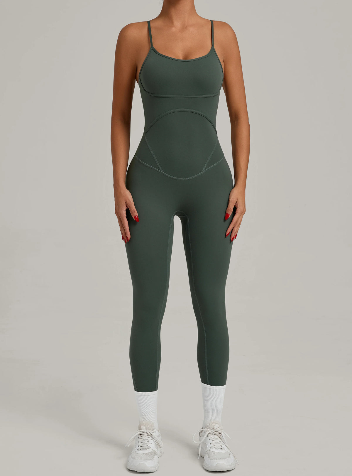 Padded One-Piece Sportswear Women's Jumpsuit