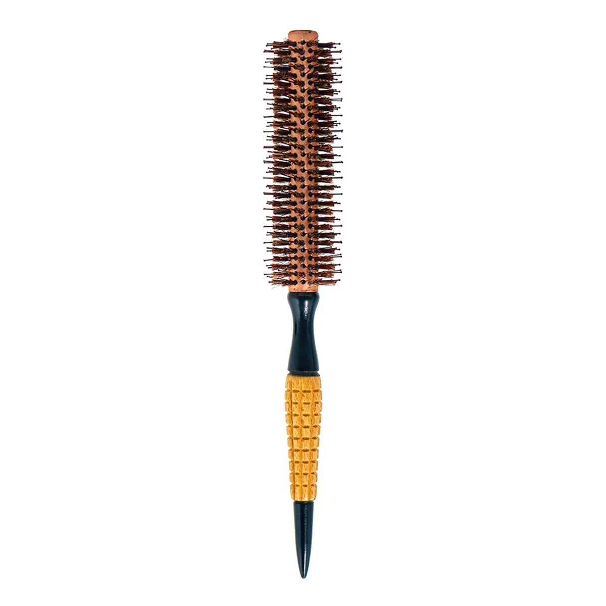 Wood Handle Boar Bristles Round Hair Brush