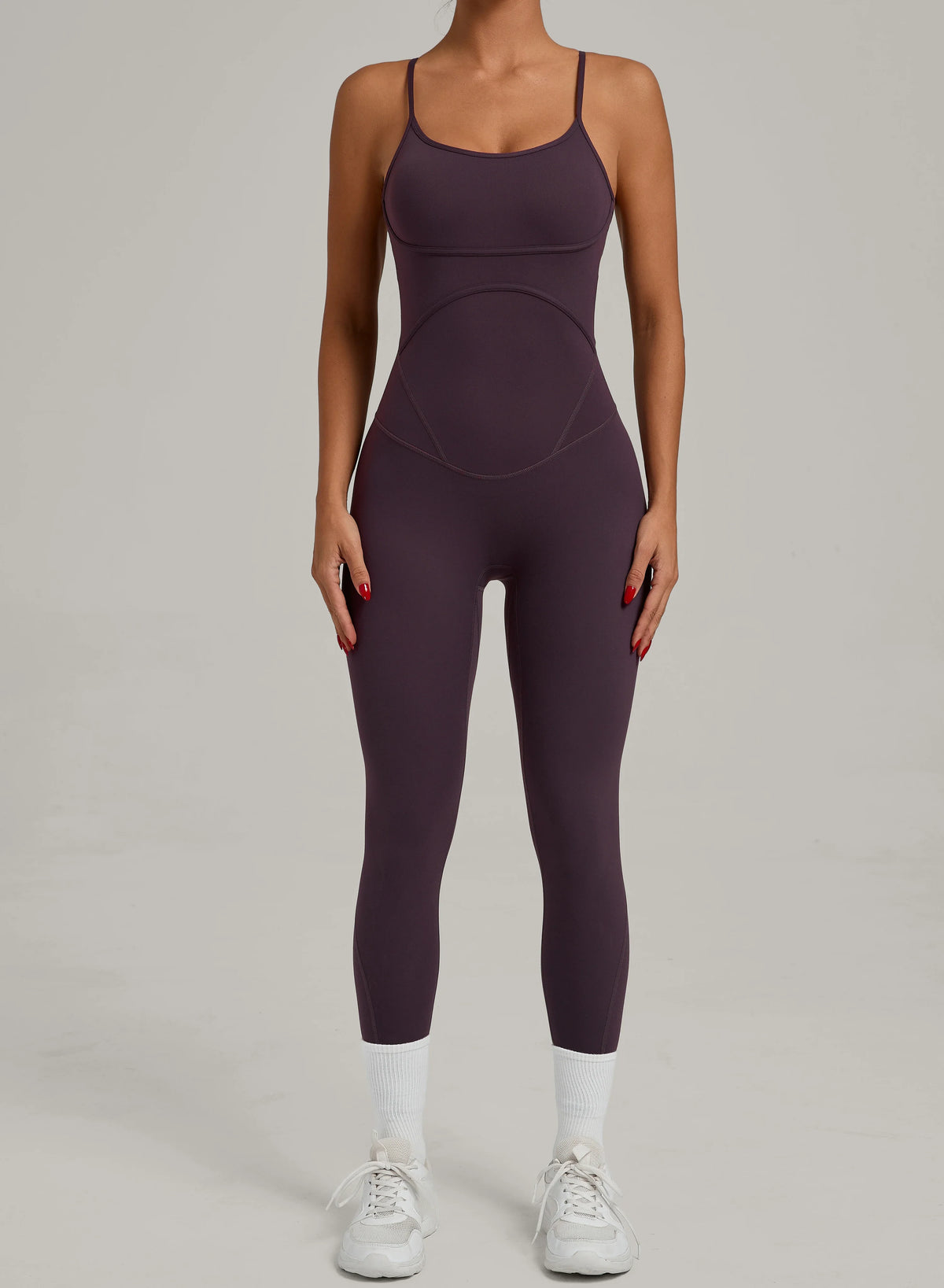 Padded One-Piece Sportswear Women's Jumpsuit