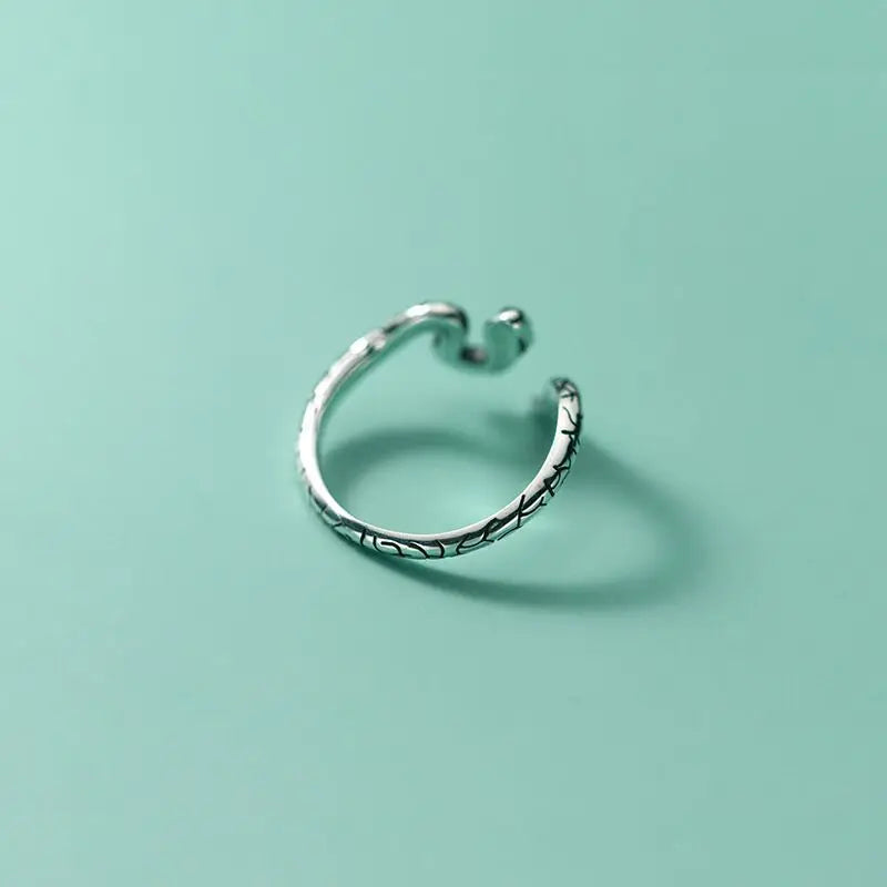 Sterling Silver Adjustable Snake Ring
