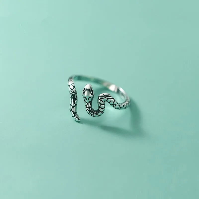 Sterling Silver Adjustable Snake Ring