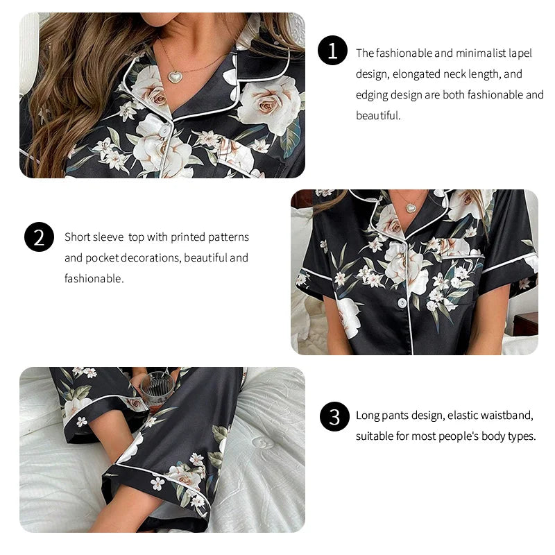 Satin Women's Sleepwear Set