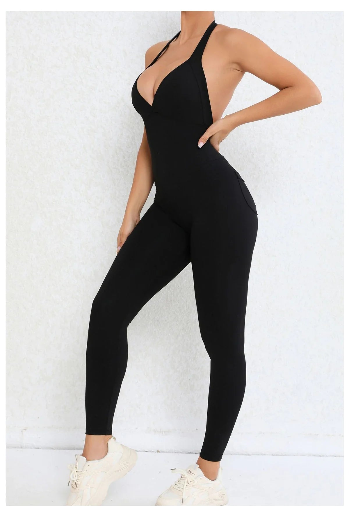 Backless Gym Jumpsuit