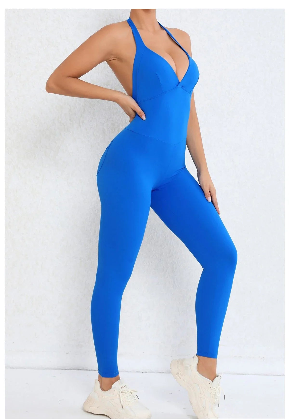 Backless Gym Jumpsuit