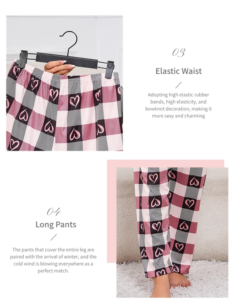 Women's Pajamas 3-Piece Sleepwear Set