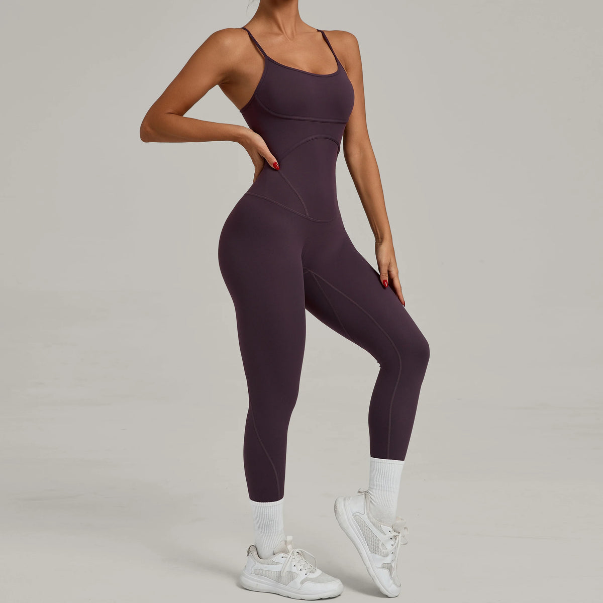 Padded One-Piece Sportswear Women's Jumpsuit