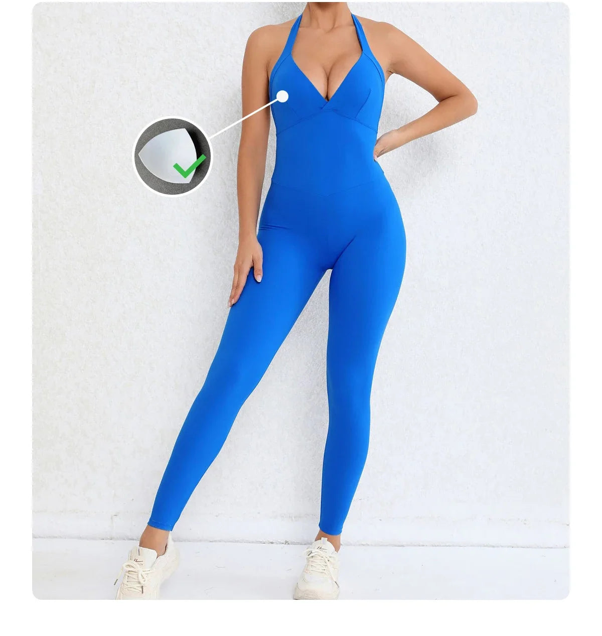 Backless Gym Jumpsuit