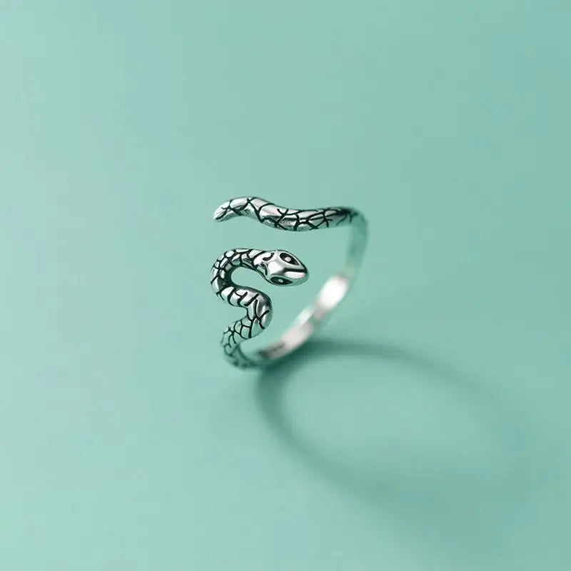 Sterling Silver Adjustable Snake Ring