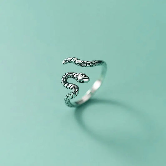 Sterling Silver Adjustable Snake Ring