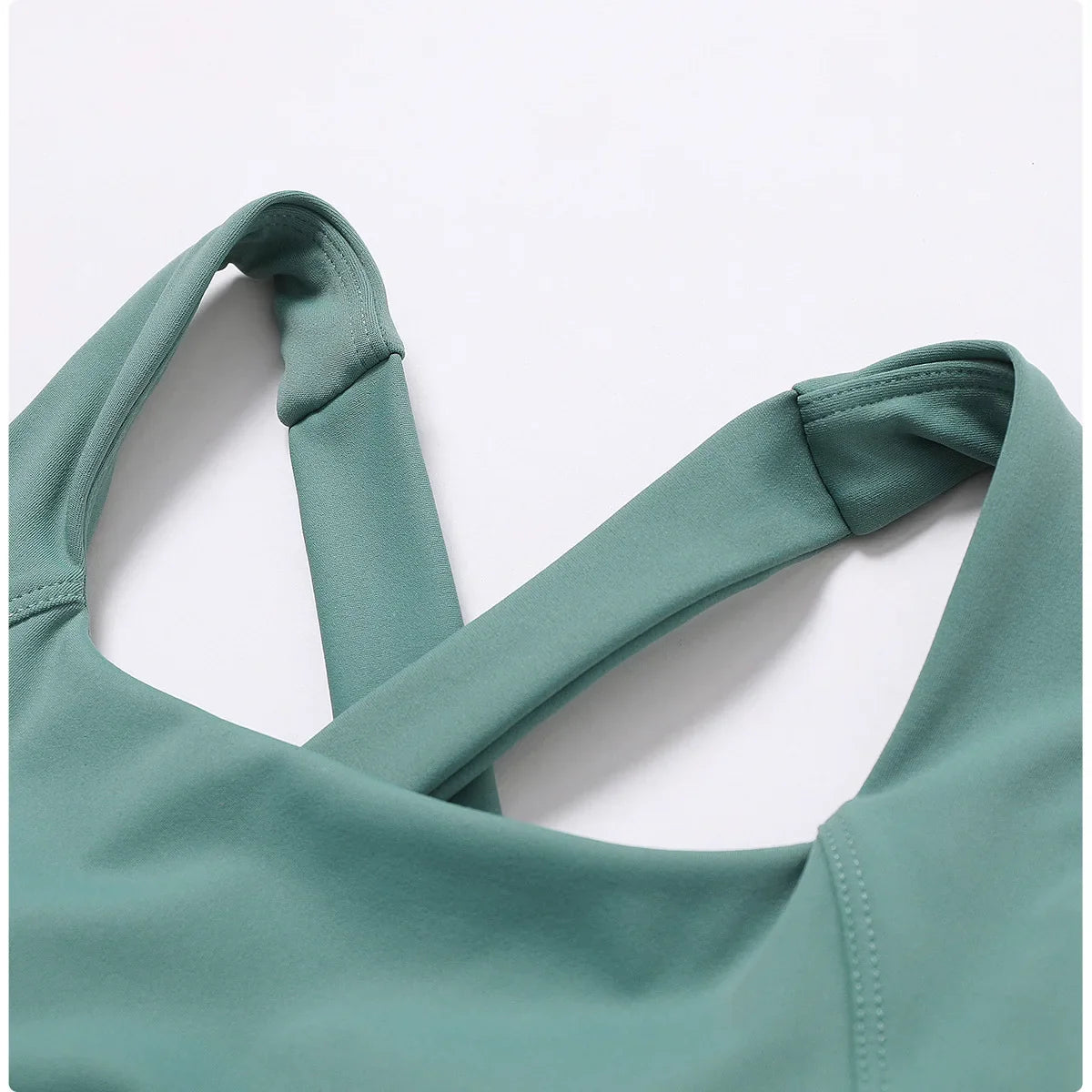 Crossed Shoulder Strap Yoga Bra