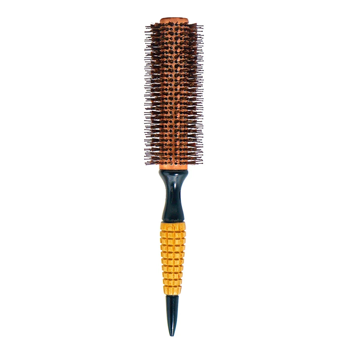 Wood Handle Boar Bristles Round Hair Brush