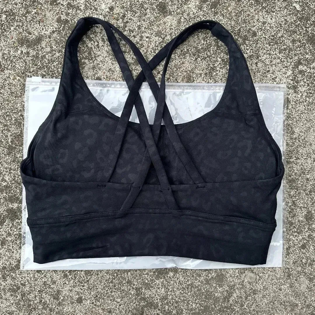 Solid Color Women Cross  Fitness sport Bra