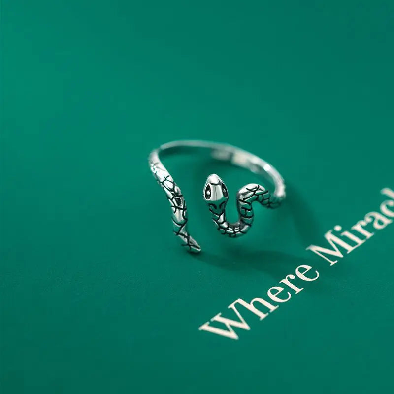 Sterling Silver Adjustable Snake Ring