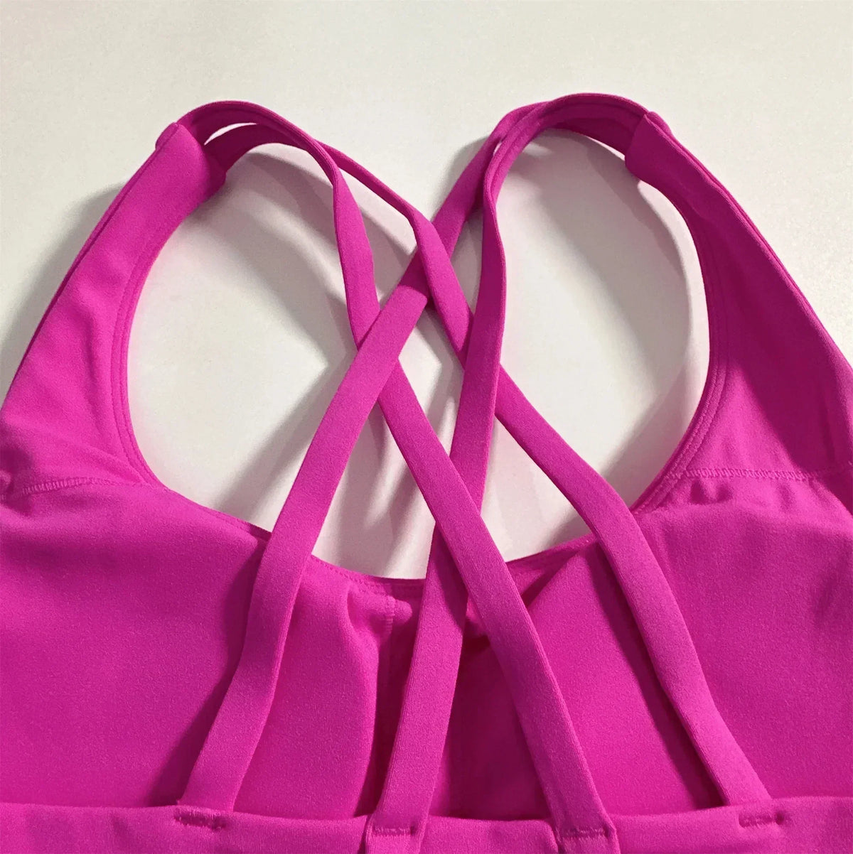 Solid Color Women Cross  Fitness sport Bra