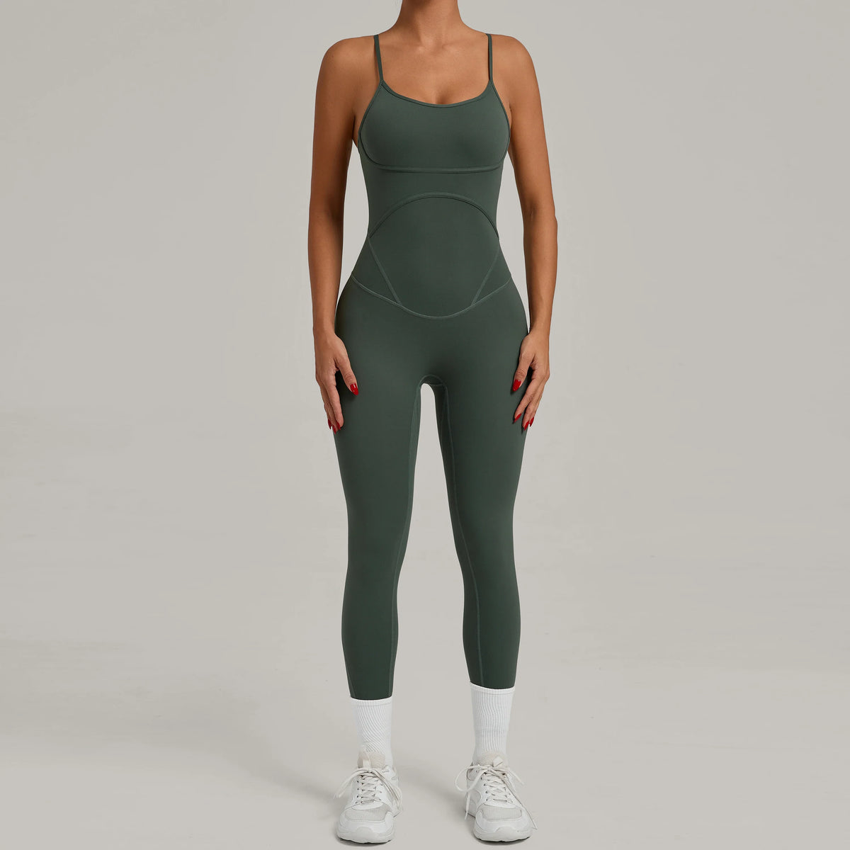 Padded One-Piece Sportswear Women's Jumpsuit