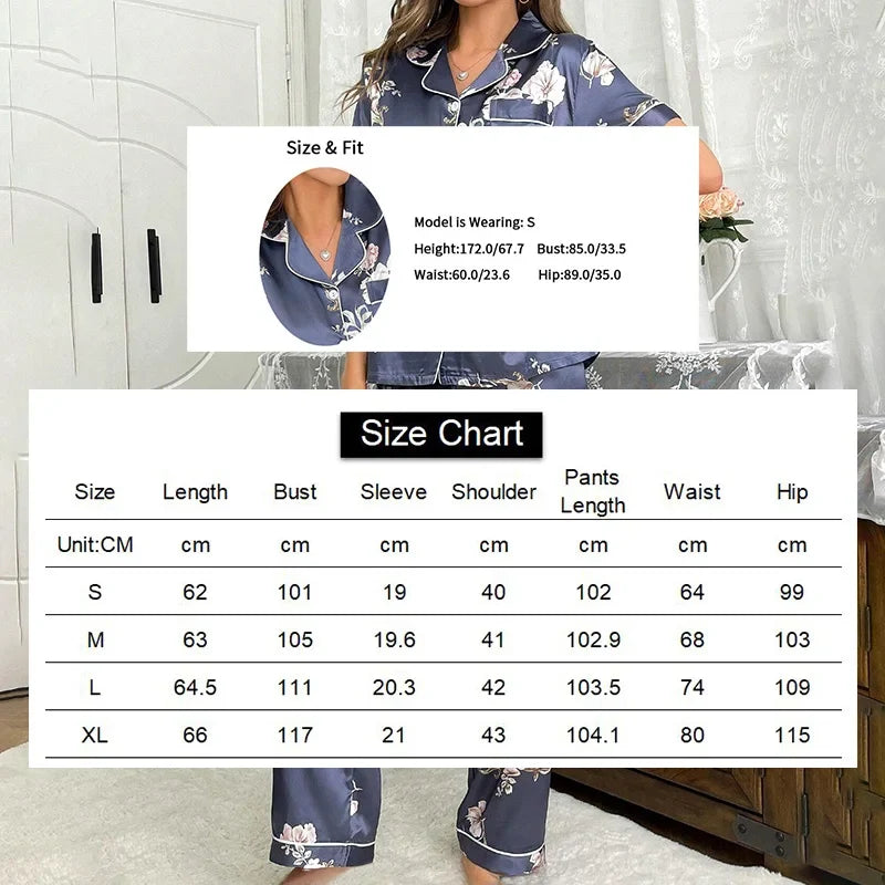 Satin Women's Sleepwear Set