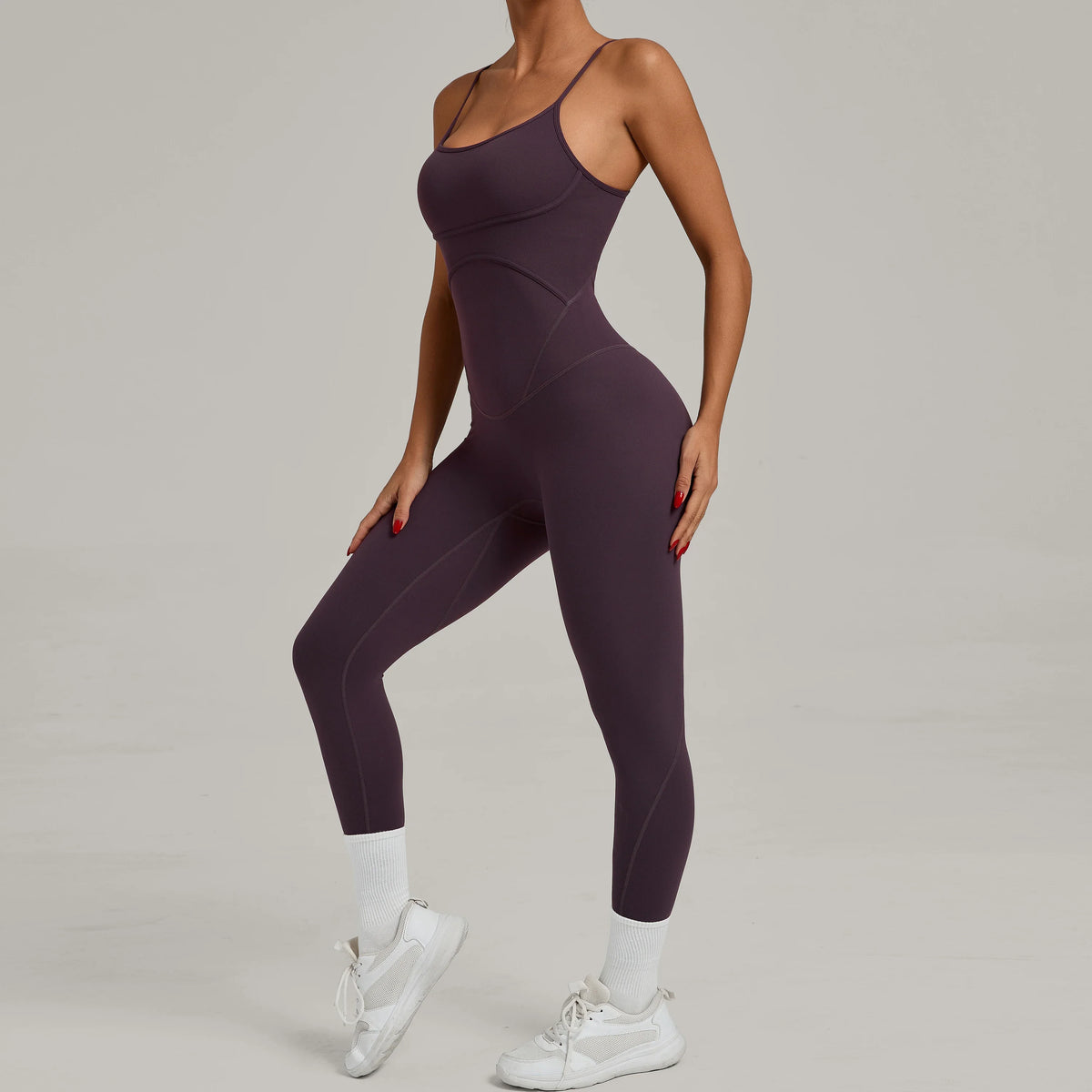 Padded One-Piece Sportswear Women's Jumpsuit