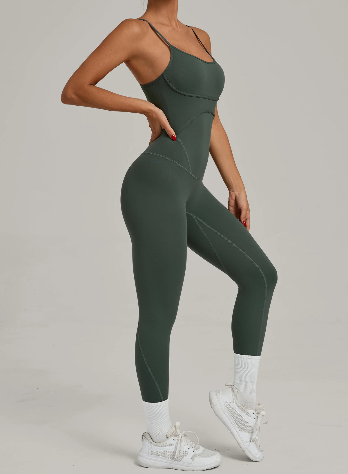 Padded One-Piece Sportswear Women's Jumpsuit