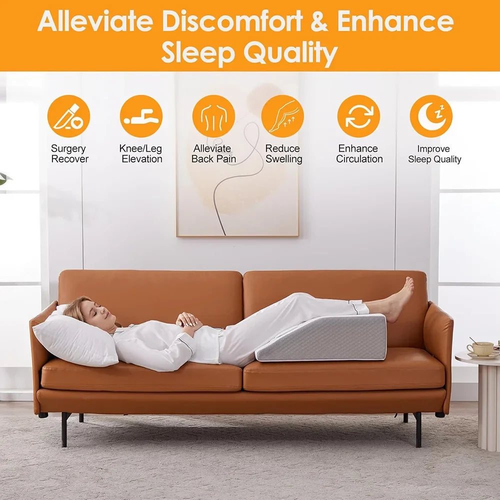8 inch Memory Foam Leg Wedge Pillow