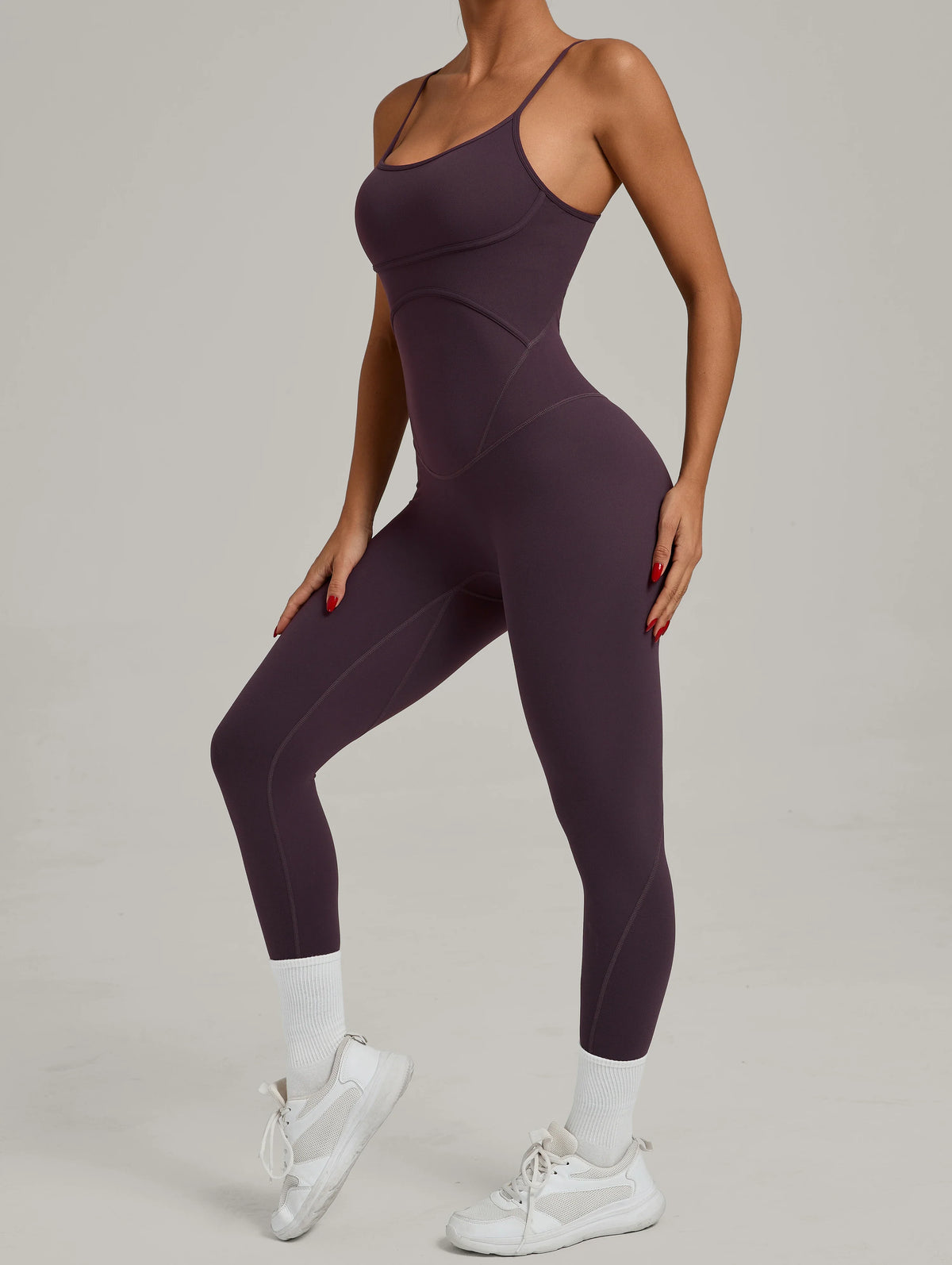 Padded One-Piece Sportswear Women's Jumpsuit