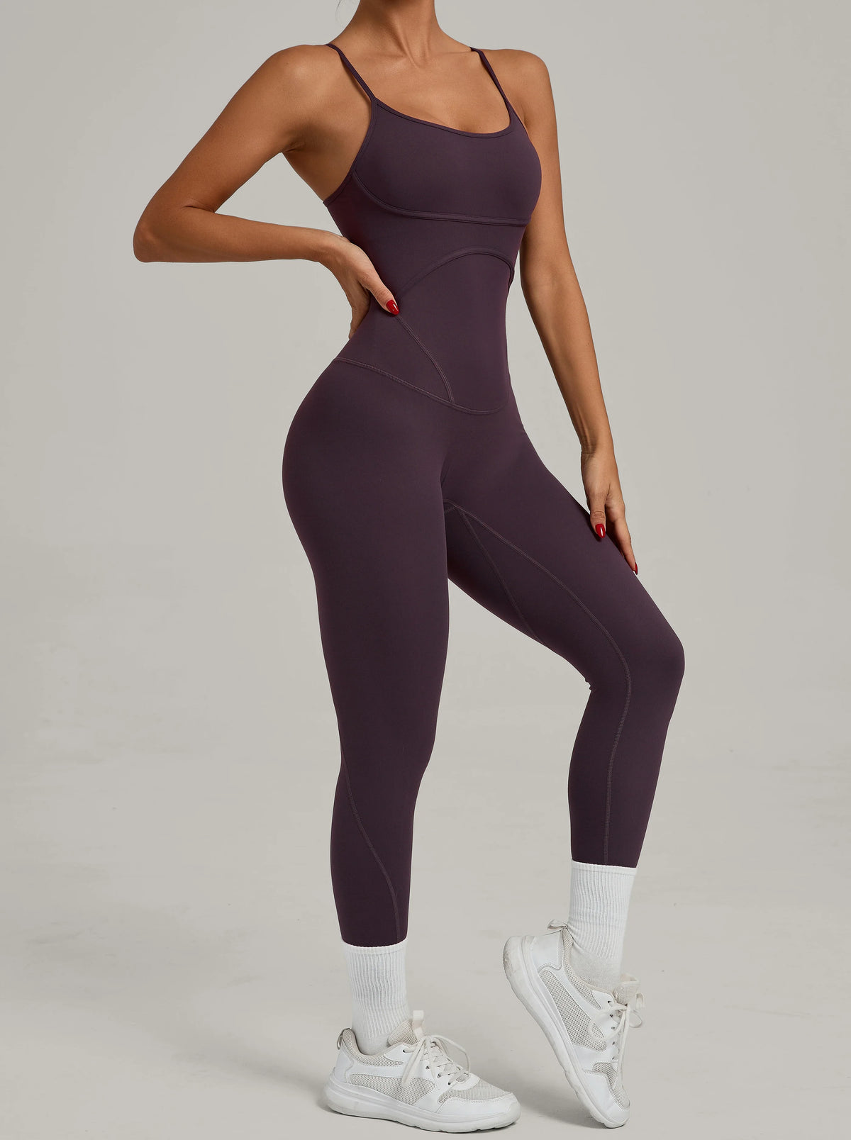 Padded One-Piece Sportswear Women's Jumpsuit