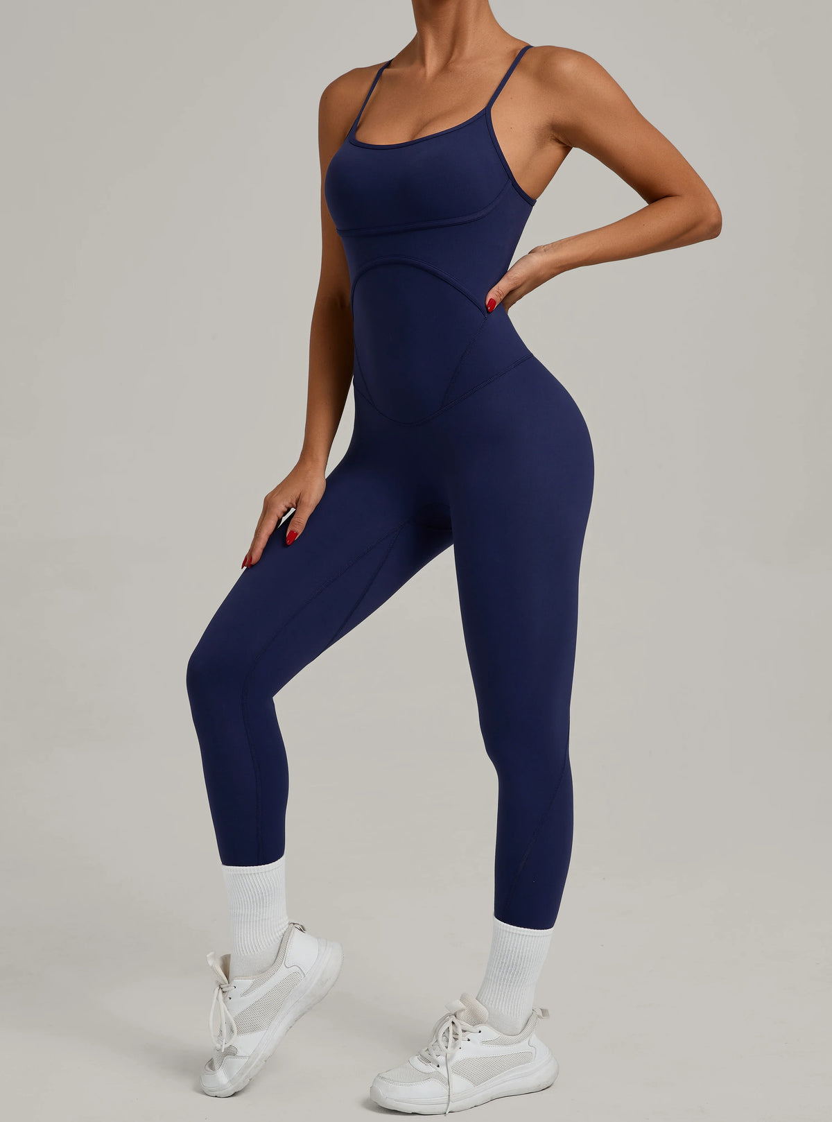 Padded One-Piece Sportswear Women's Jumpsuit