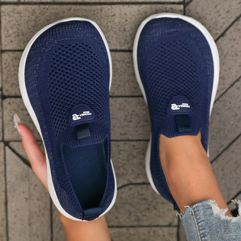 Barefoot Shoes - Wide-Fit Thick-Soled Mesh Sneakers