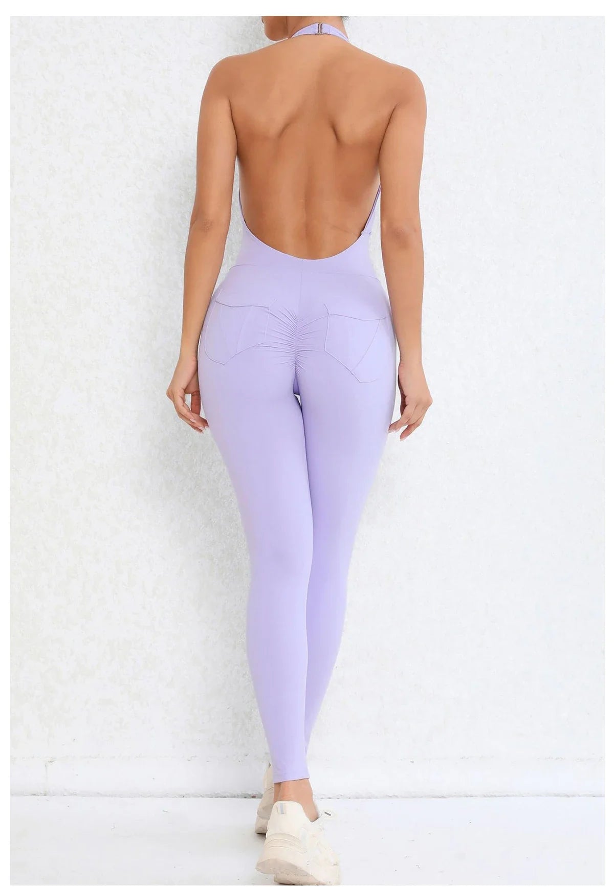 Backless Gym Jumpsuit