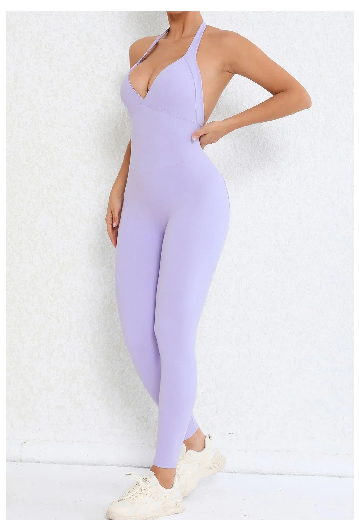 Backless Gym Jumpsuit