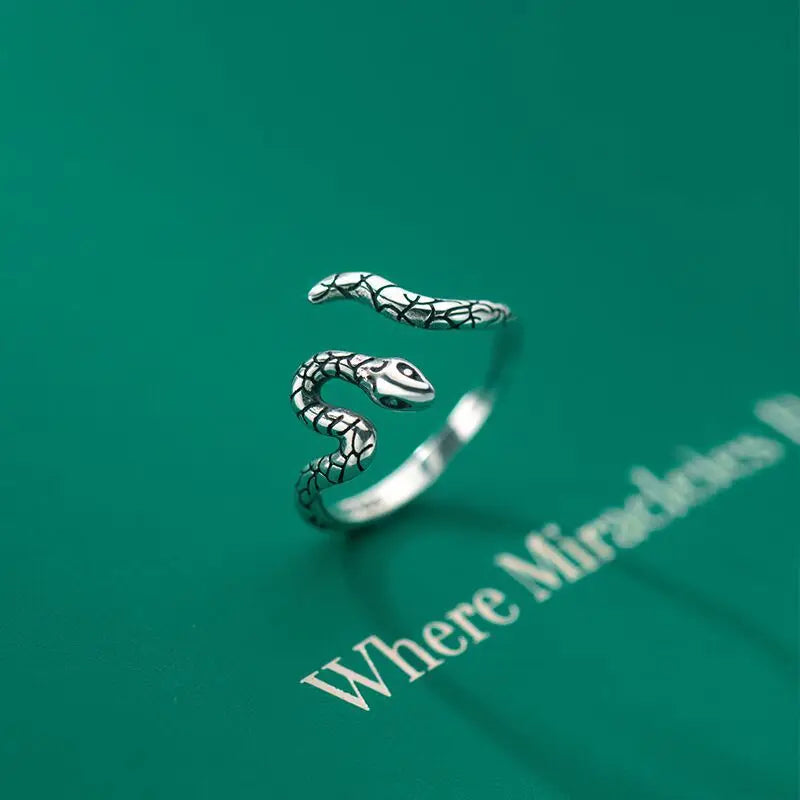 Sterling Silver Adjustable Snake Ring