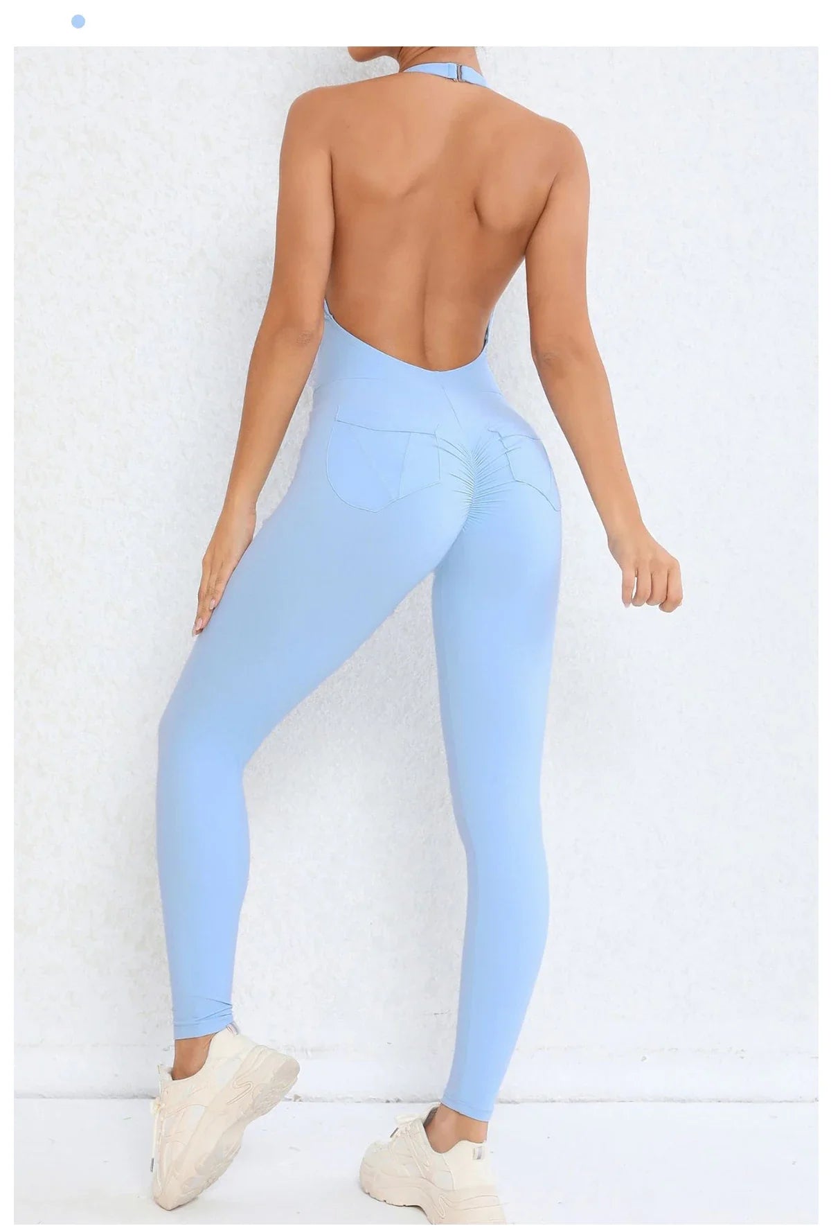 Backless Gym Jumpsuit
