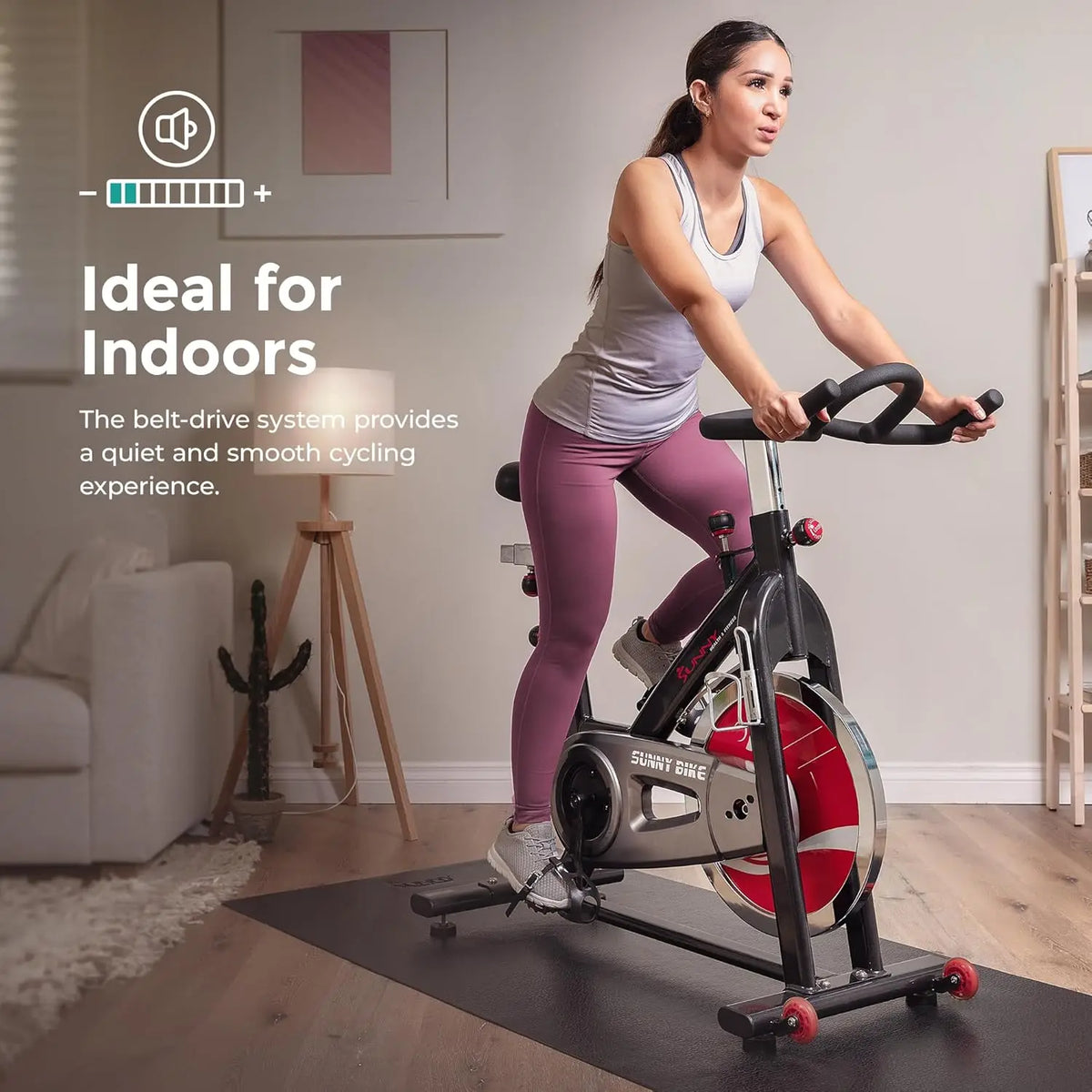 Health & Fitness Heavy-Duty Indoor Stationary Exercise Bike