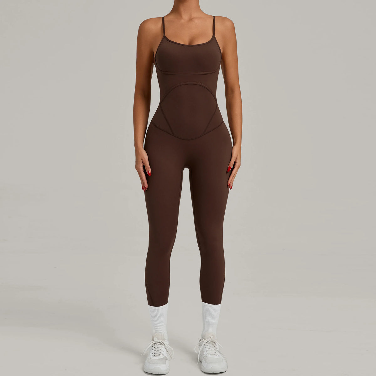 Padded One-Piece Sportswear Women's Jumpsuit