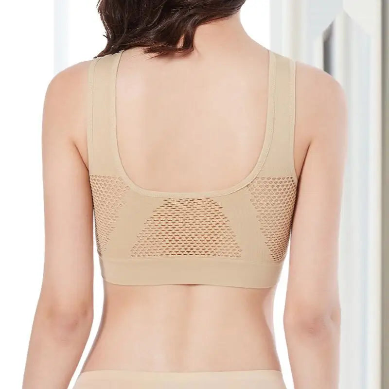 M-6XL Women Hollow Out Fitness Yoga Sports Bra