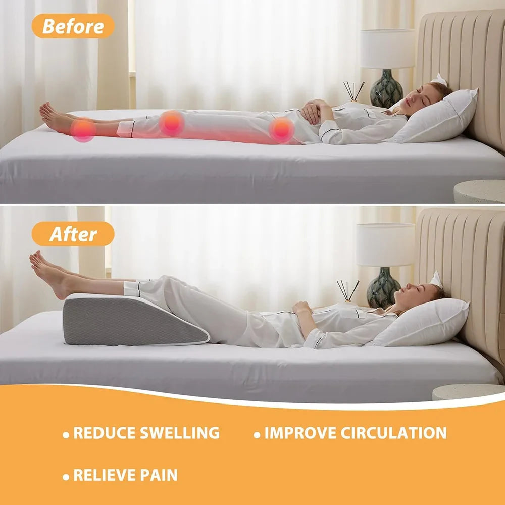 8 inch Memory Foam Leg Wedge Pillow