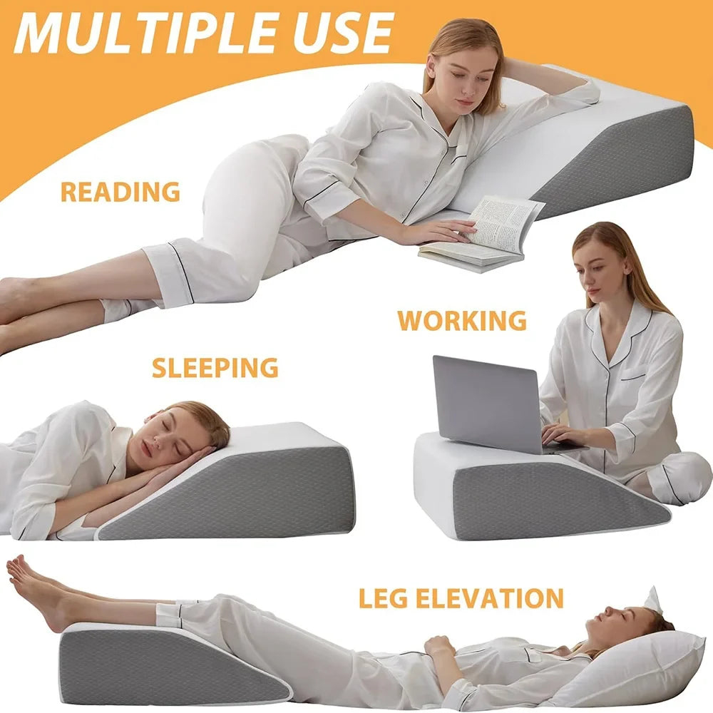 8 inch Memory Foam Leg Wedge Pillow