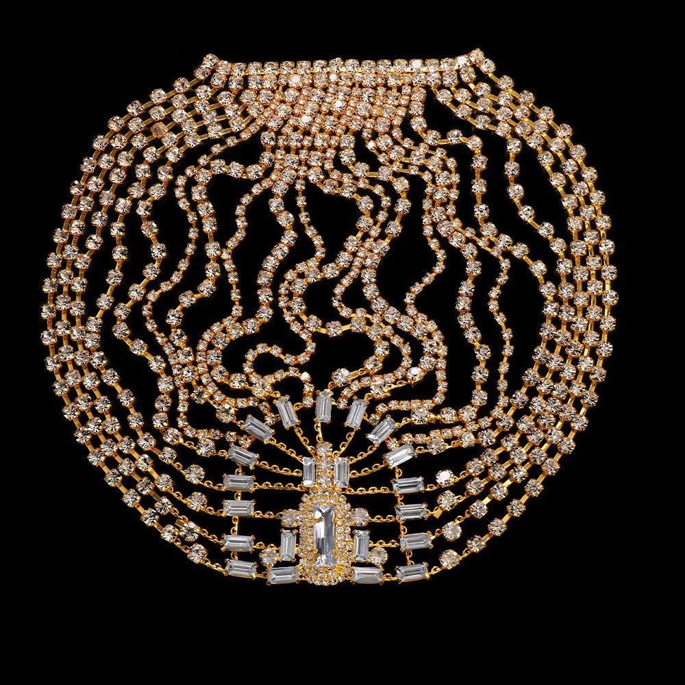 Crystal Hair Chain Headpiece