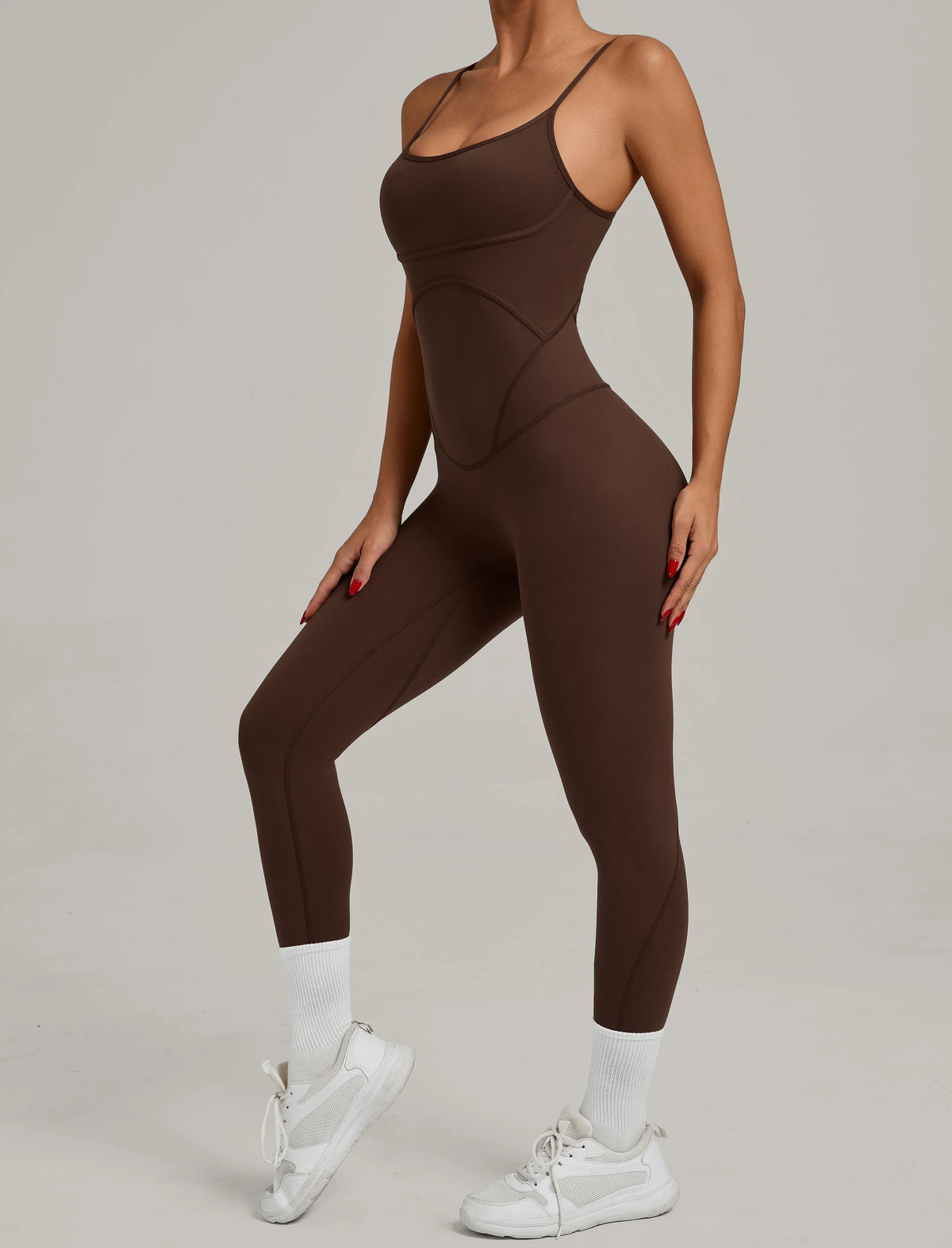 Padded One-Piece Sportswear Women's Jumpsuit