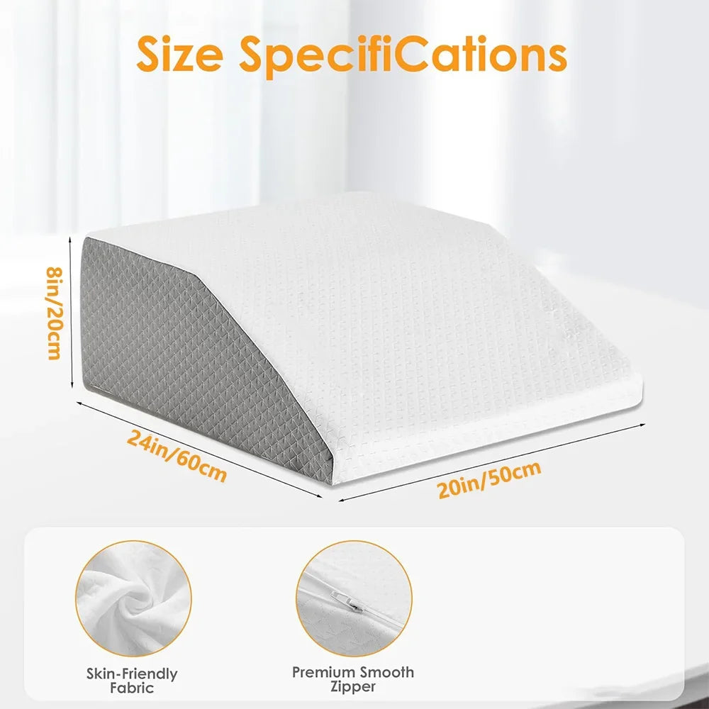 8 inch Memory Foam Leg Wedge Pillow