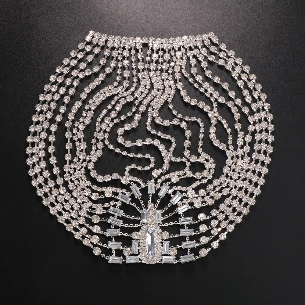 Crystal Hair Chain Headpiece