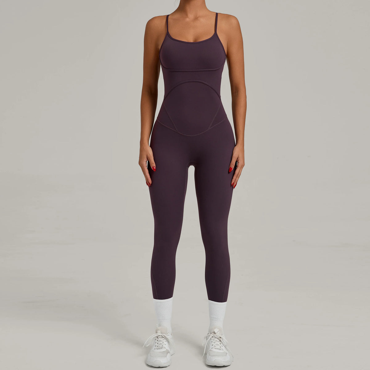 Padded One-Piece Sportswear Women's Jumpsuit