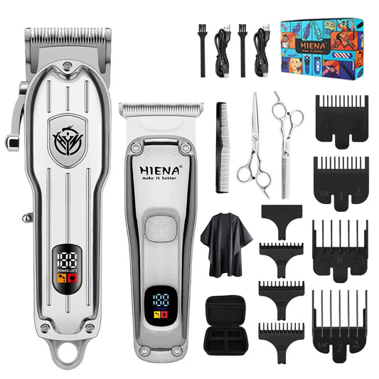 hiena Hair Clipper Barber Professional Cordless Trimmer Magnetic Motor Mower Men Hair Cutter 9000 RPM Hair Cutting Machine
