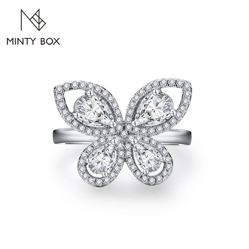 Butterfly Moissanite Ring