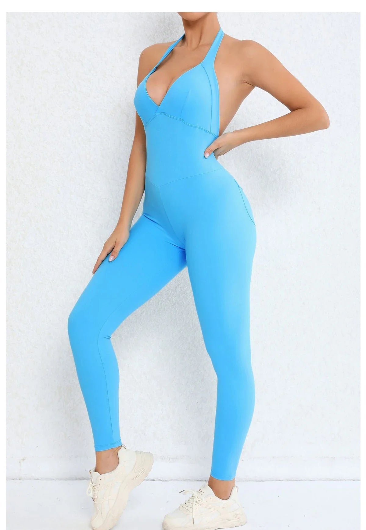 Backless Gym Jumpsuit