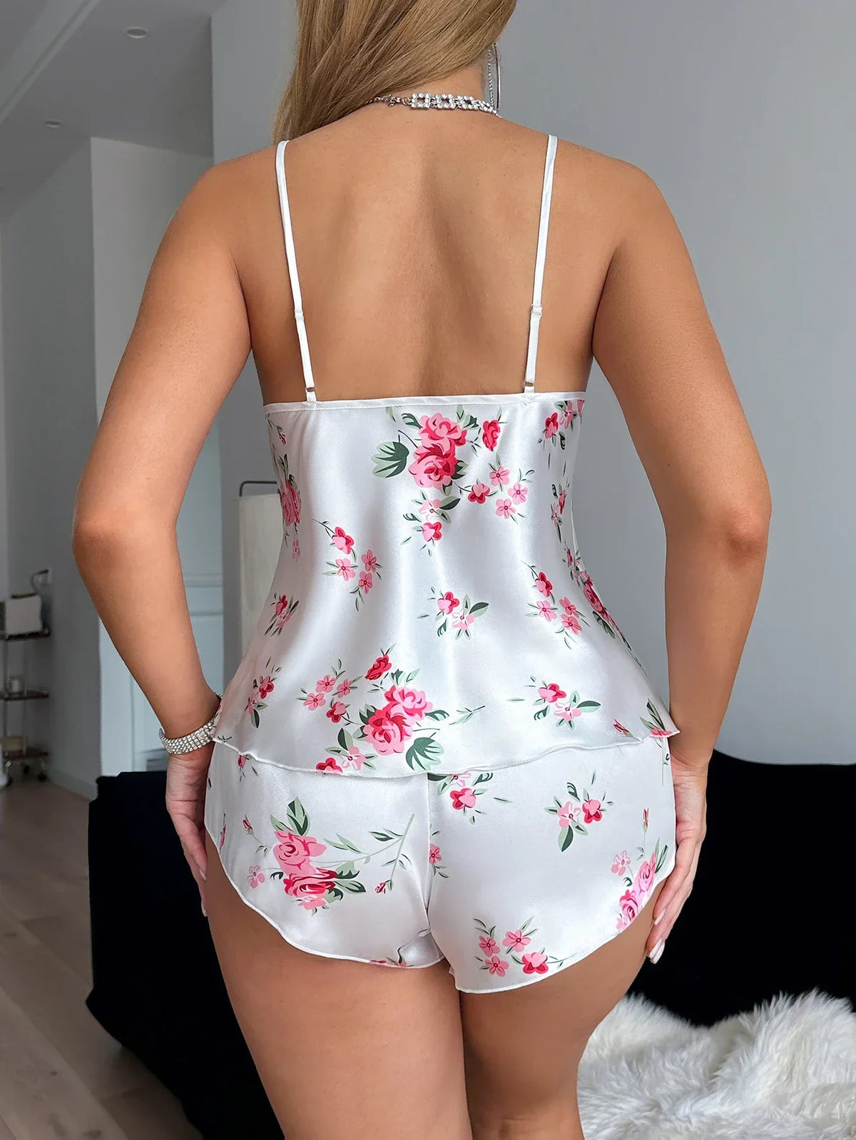 2-piece Silk-Satin Pajamas Set