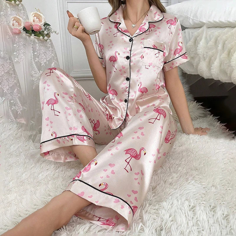 Satin Women's Sleepwear Set