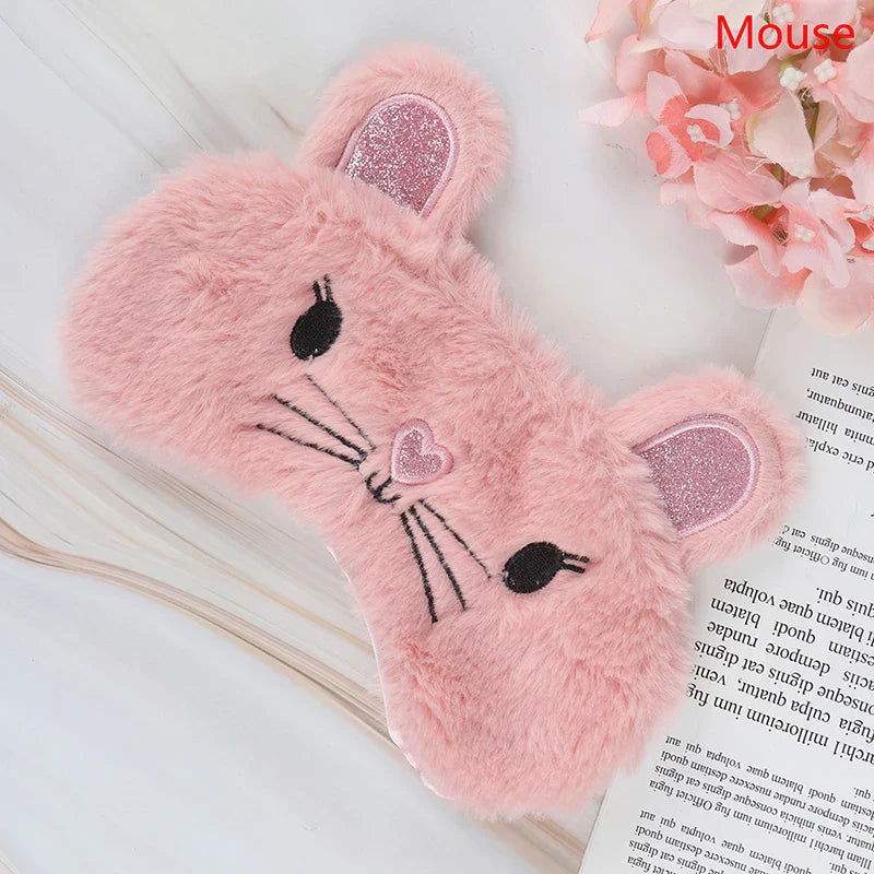 Cute Panda Eye Mask | Plush Sleep Eye Cover for Travel