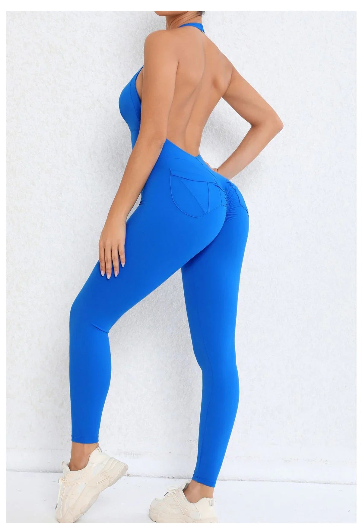 Backless Gym Jumpsuit